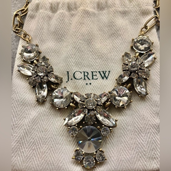 J. Crew Factory Clear Crystal Necklace - Picture 5 of 6